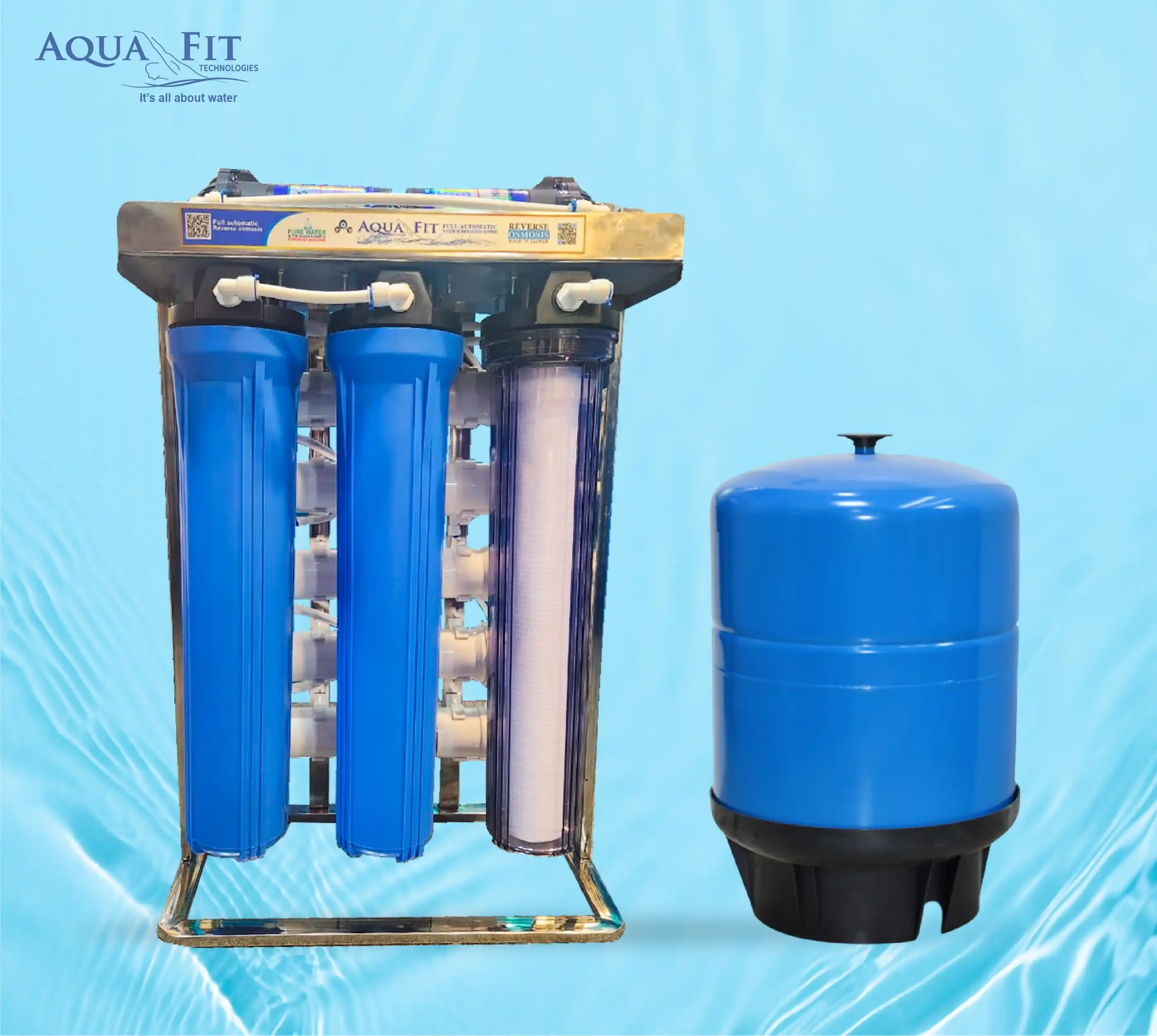 Aquafit Commercial RO Purifier-200GPD (SS Frame)