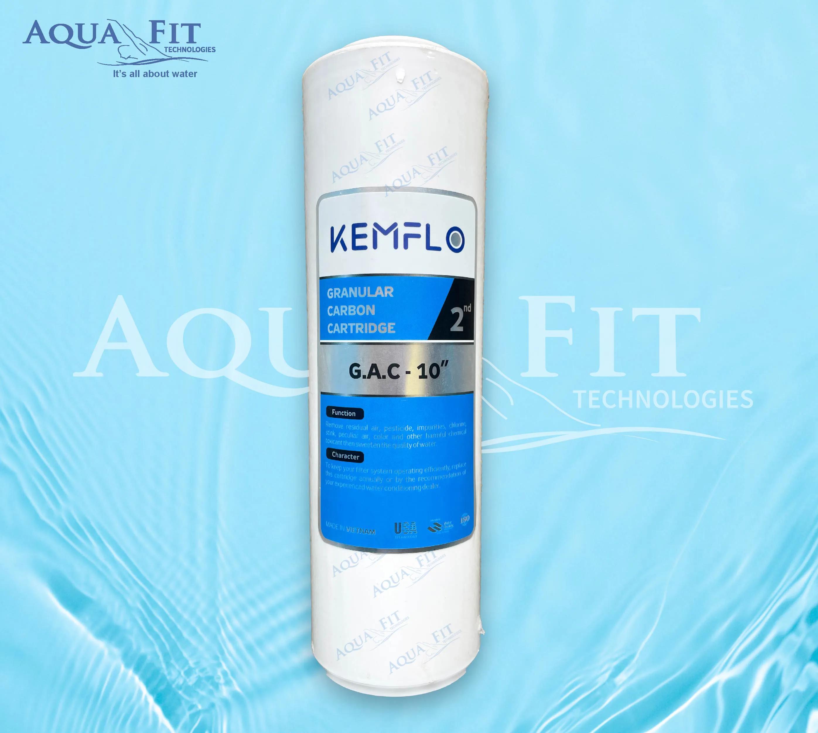 Kemflo G.A.C(Granular Carbon Cartridge) 10 inch