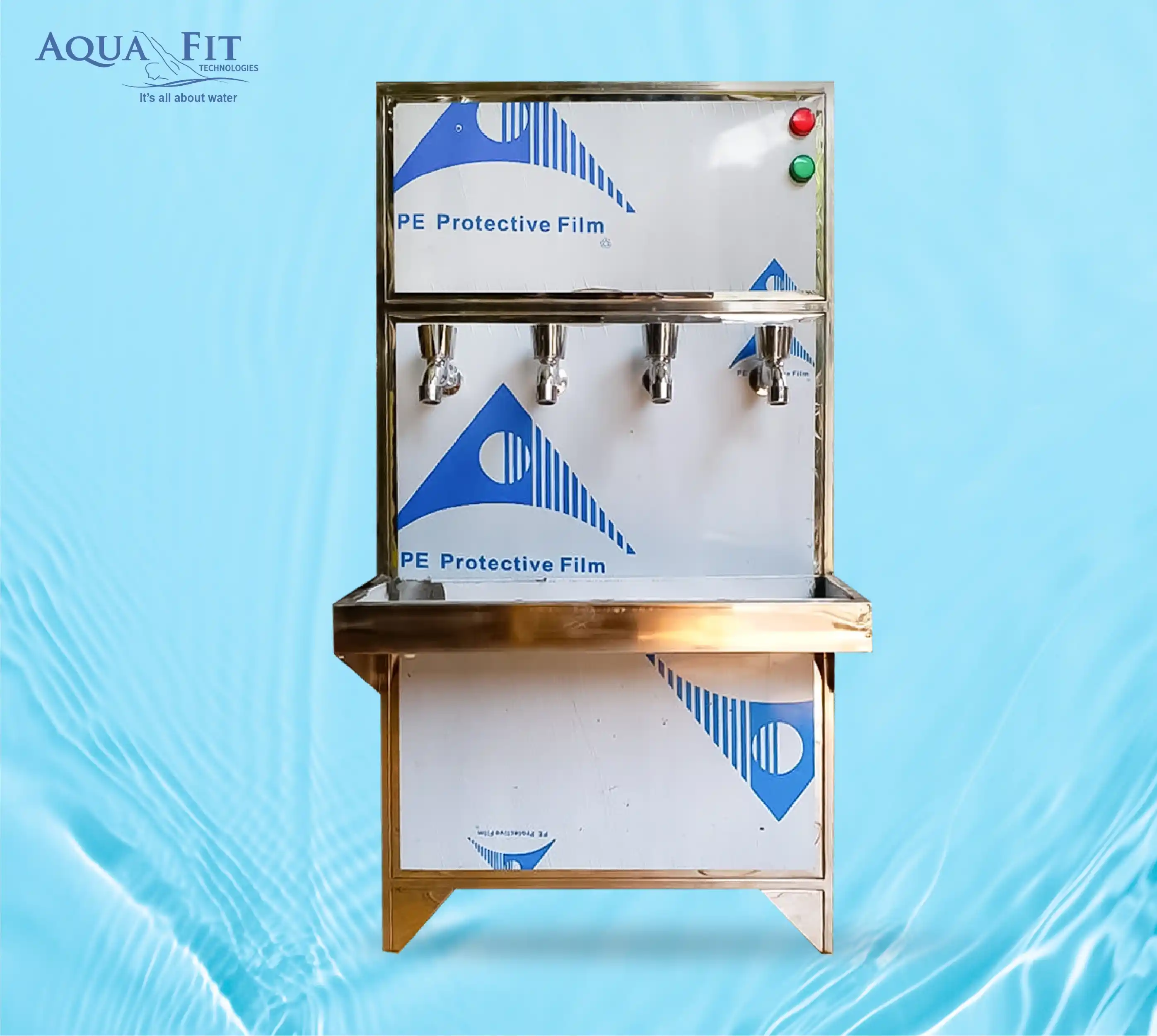 Water Cooling Dispenser 4 Taps (SS)