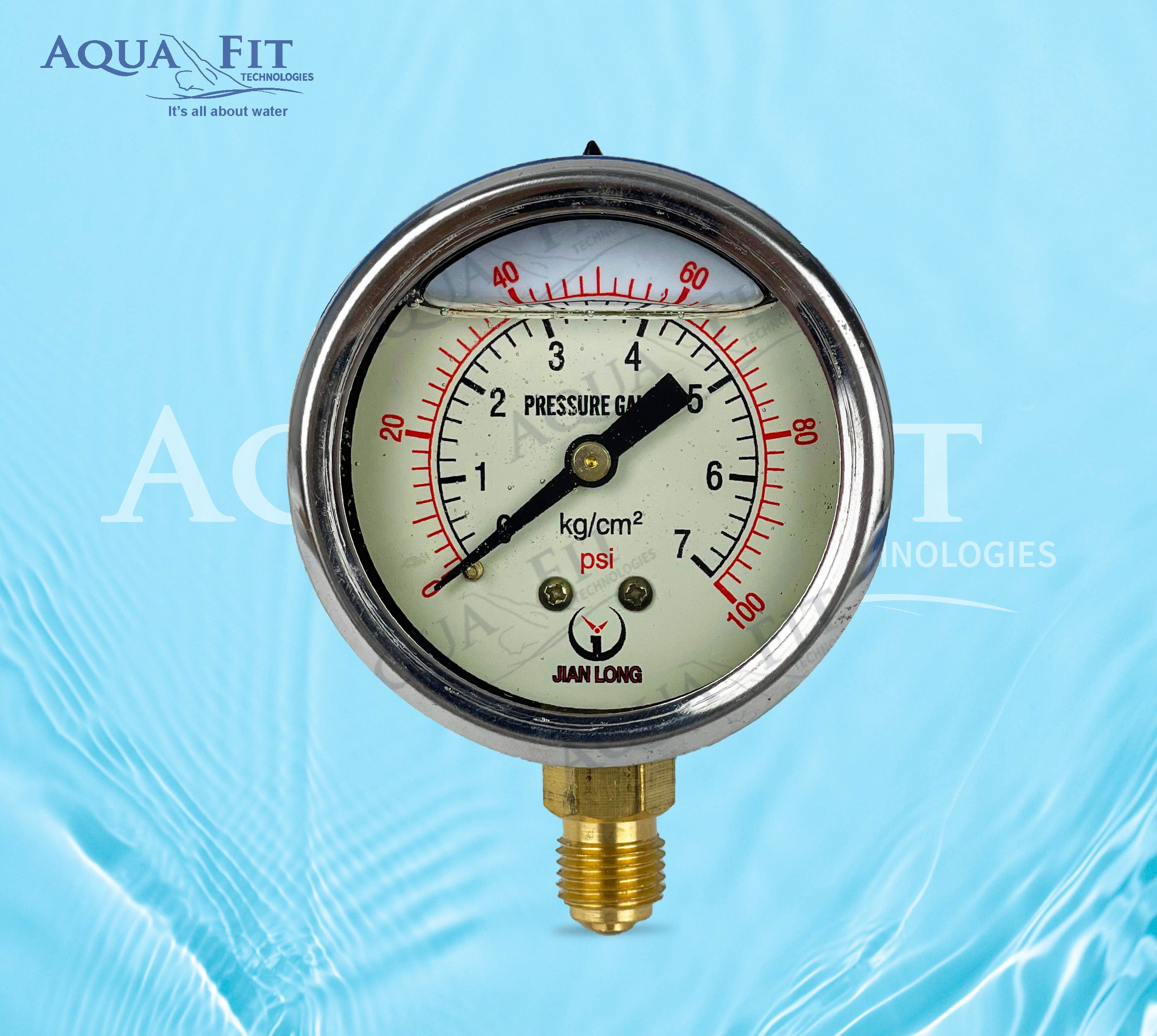 pressure gauge to check water pressure, pressure meter for water pump, Pressure gauge.