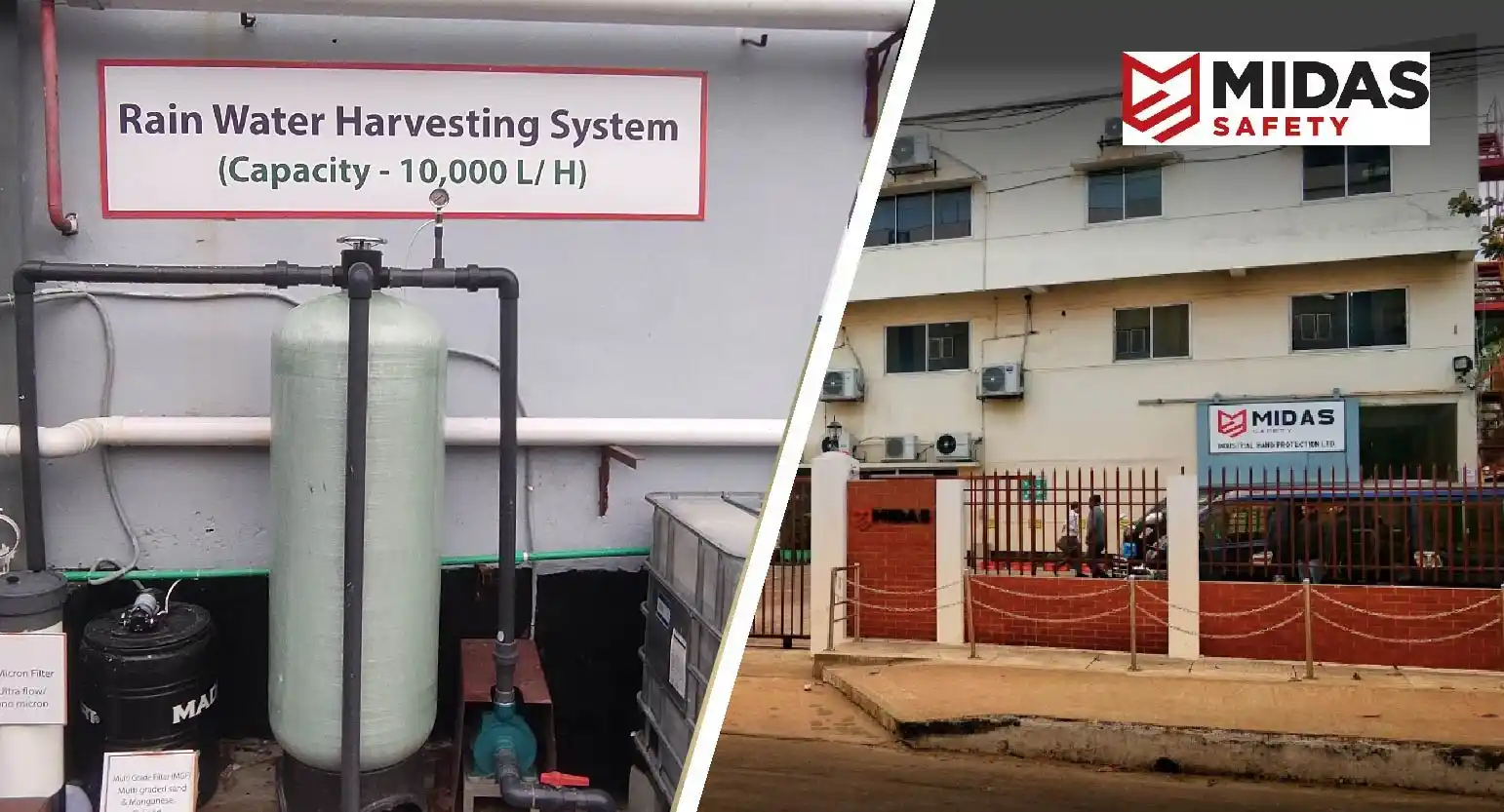 Rain Water Harvesting Plant in Midas Safety Bangladesh limited