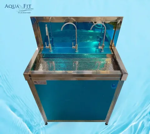 Water Cooling Dispenser 3 taps- Cooling+ water Purifier (SS, Cabinet Type)