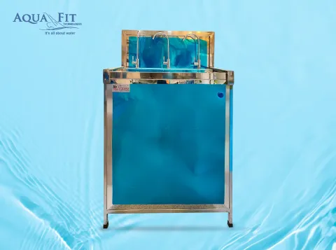 Water Cooling Dispenser 3 Taps- Hot + cold+ Water Purifier (SS, Cabinet Type)