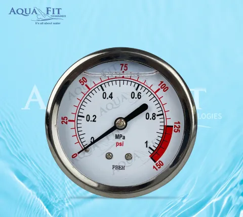 WTP Pressure Gauge- side connection